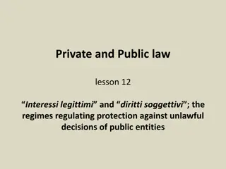 Distinction Between Interesse Legitimo and Diritto Soggettivo