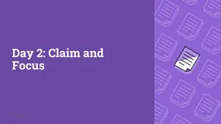 Strong Claims: Enhancing Writing Skills