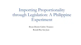 Exploring Proportionality in Philippine Legislation