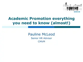 Academic Promotion Process and Key Factors to Consider