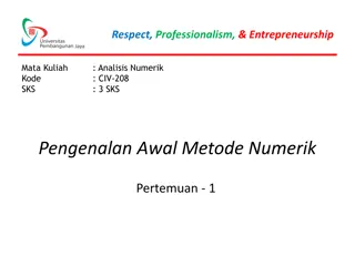 Numerical Methods in Engineering Courses