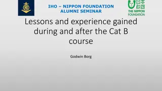 Lessons and Experience from IHO Nippon Foundation Alumni Seminar
