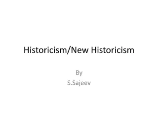 Historicism and New Historicism in Literary Analysis