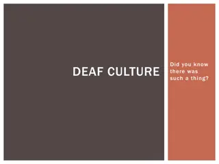 Deaf Culture and Etiquette
