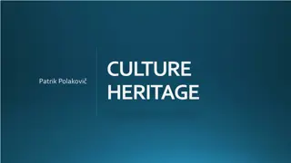 Cultural Heritage and Digitization