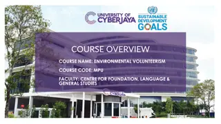 Environmental Volunteerism Course Overview and Curriculum Details