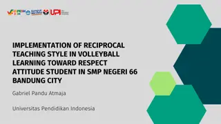 Implementation of Reciprocal Teaching Style in Volleyball Learning for Student Respect Attitude