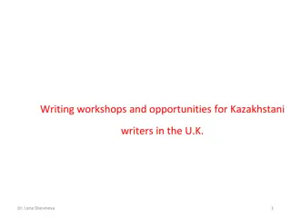 Opportunities for Kazakhstani Writers in the UK