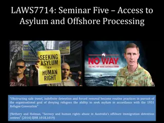 Offshore Processing and Denying Asylum: Operation Sovereign Borders