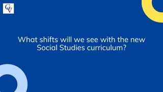 Exploring Shifts in the New Social Studies Curriculum Grades K-9