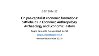 Surplus Approach in Economic Anthropology and History