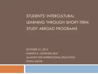 Enhancing Intercultural Learning in Higher Education