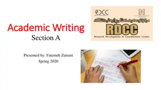 Exploring Academic Writing: Types, Processes, and Elements
