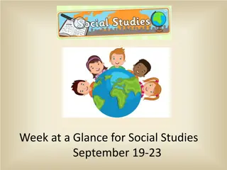 Europe Social Studies Week at a Glance