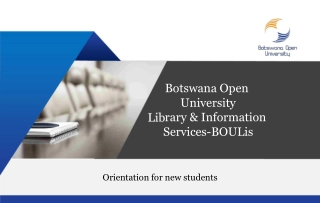 Botswana Open  University  rary & Information  Services-BOULis
