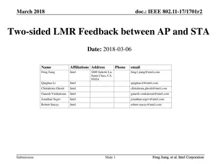 Two-Sided LMR Feedback Design for IEEE 802.11-17/1701r2