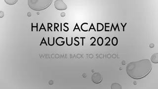 Ensuring Safety and Hygiene Measures at Harris Academy August 2020