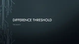 Difference Threshold in Perception