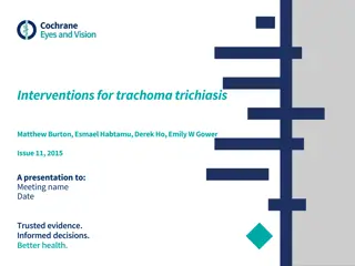 Effective Interventions for Trachoma Trichiasis: Key Findings and Recommendations