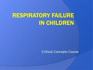 Critical Concepts in Respiratory Failure Management