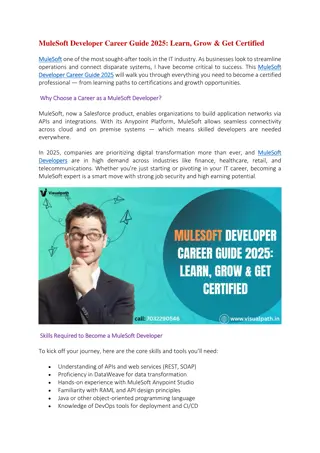 MuleSoft Course - MuleSoft Training Institute in Bangalore