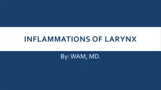 Overview of Laryngeal Inflammations and Disorders