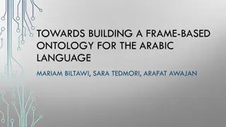 Building a Frame-Based Ontology for Arabic Language