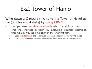 Tower of Hanoi C Program Shortest Solution