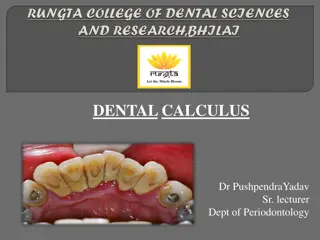 Dental Calculus and Gingival Inflammation