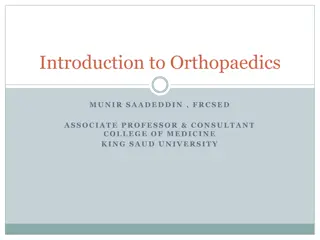 Orthopaedics: Definitions, Specialties, and Red Flags