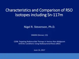 Comparison of Radiosynoviorthesis Isotopes and Commercial RSO Products