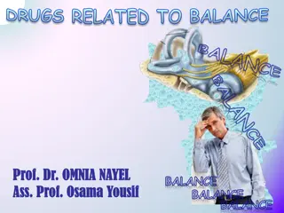 Drugs for Balance Disorders