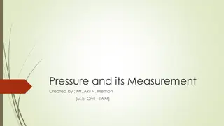 Pressure and its Measurement