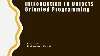 Object-Oriented Programming Concepts