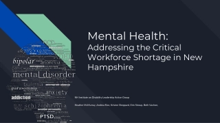 Addressing Mental Health Workforce Shortage in New Hampshire