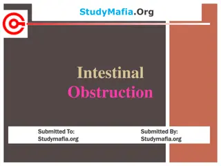 Intestinal Obstruction: Causes, Symptoms, and Treatment
