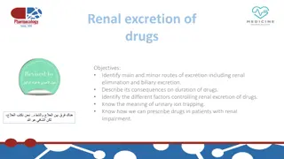 Renal Excretion of Drugs and Its Implications