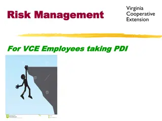 Risk Management for VCE Employees