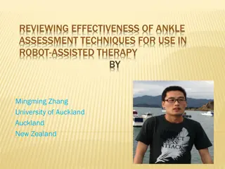 Assessment Techniques for Ankle Rehabilitation in Robot-Assisted Therapy