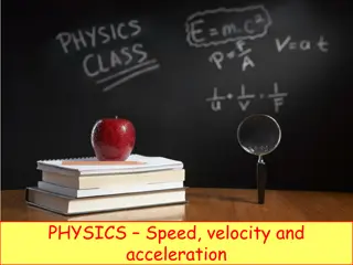 Speed, Velocity, and Acceleration in Physics