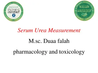 Serum Urea Measurement in Pharmacology and Toxicology