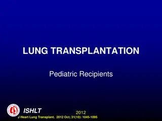 Pediatric Lung Transplantation Recipients - Insights and Trends