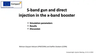Acceleration and Bunching in S-band Gun and X-band Booster