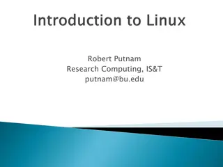 Linux: An Overview of Commands and History