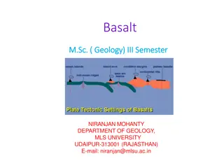 Basalt: Magmatism, Tectonic Environments, and Geochemistry