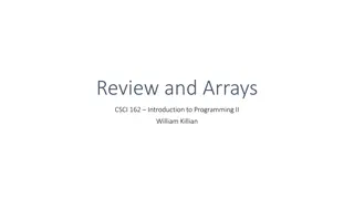 Arrays in Java Programming