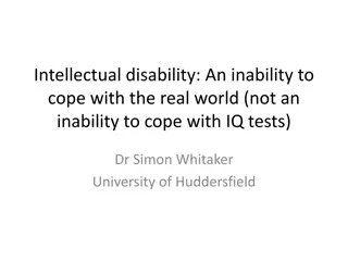 Intellectual Disability and IQ Testing: Insights from Research