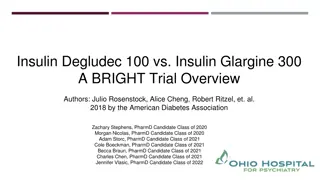 Insulin Degludec 100 vs. Insulin Glargine 300: BRIGHT Trial Overview