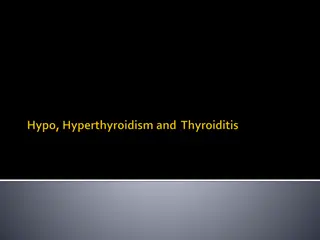 Thyroid Disorders: Causes, Manifestations, and Classification