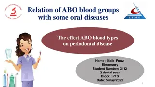 ABO Blood Groups and Periodontal Disease Association